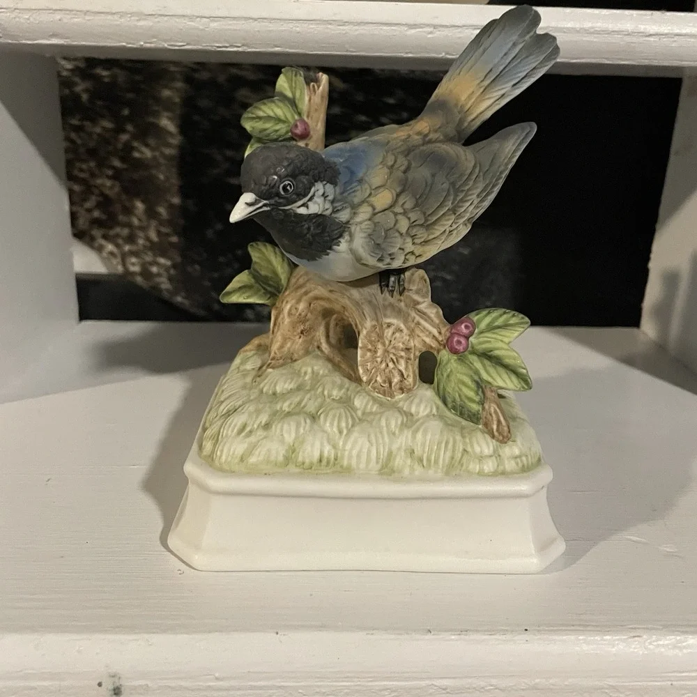 Vintage Gorham‎ Porcelain Bird Plays Music